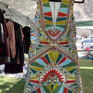 Alice and Olivia Natali Sleeveless Sequin Racerback Dress Size 6